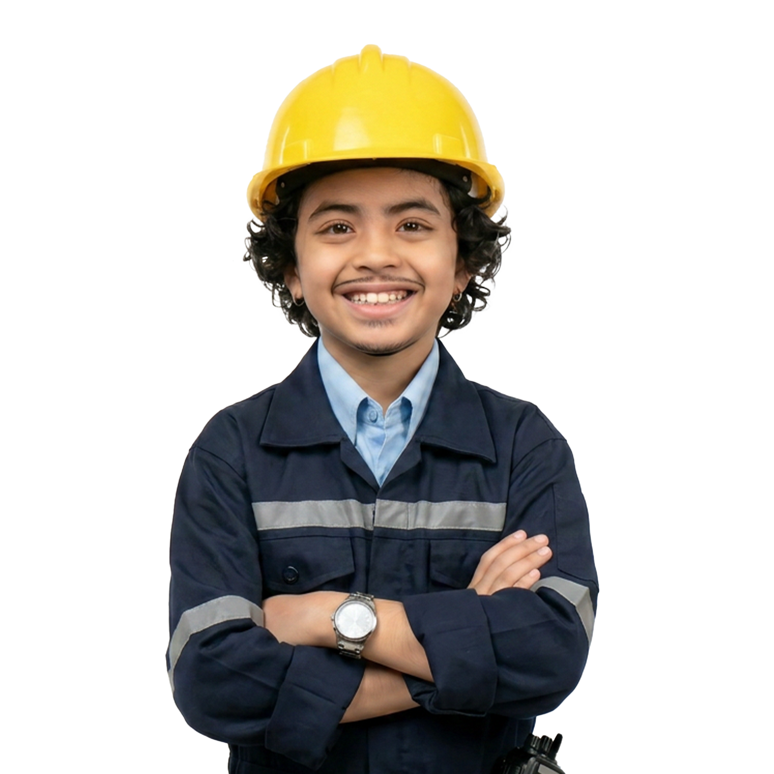 Frontline manufacturing worker completing mobile safety training on Nano LMS