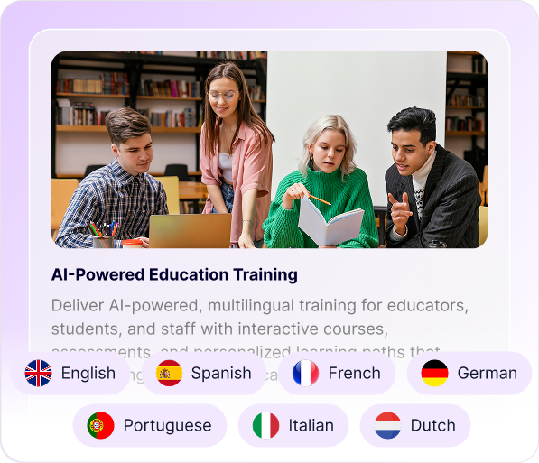 Train in 90+ languages