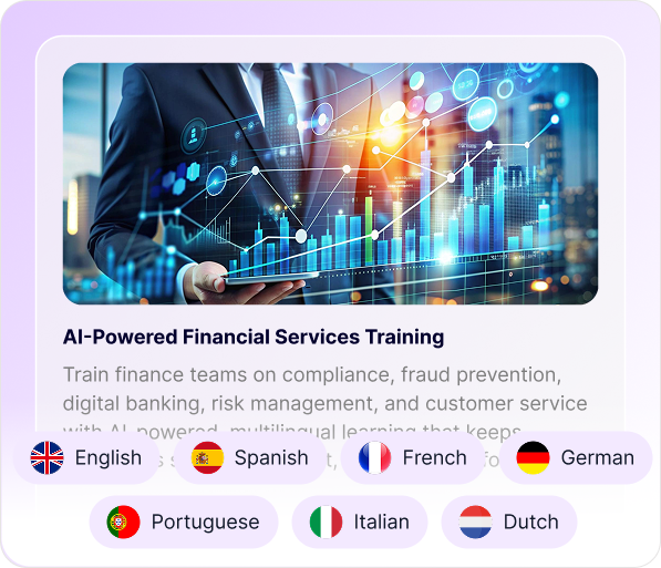 Train in 90+ languages