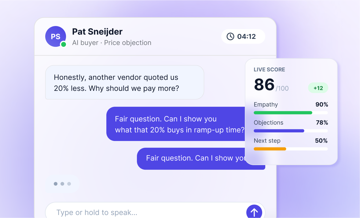 AI roleplay in Nano LMS