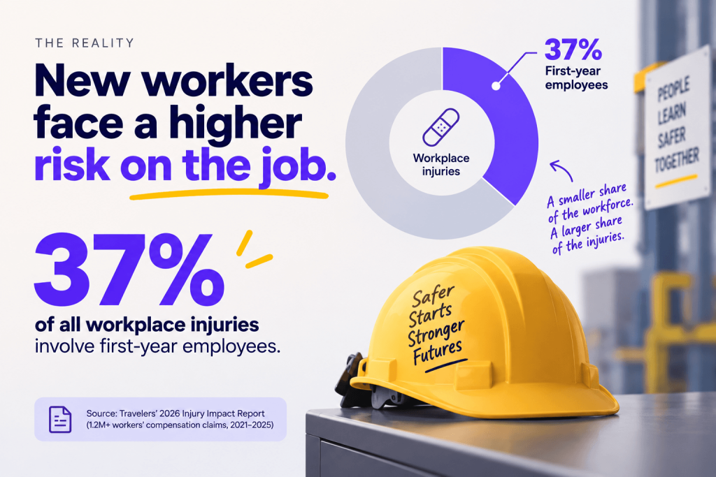 New workers facing a great risk when they join in manufacturing.